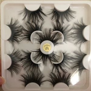 7 Pairs Long Thick Natural 25mm False Fake Eyelashes